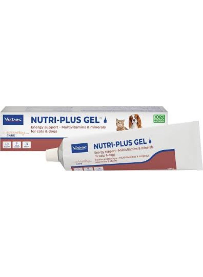 Virbac Nutri-Plus Gel - High-Energy Supplement for Cats & Dogs 120g Tube - Image 1